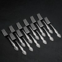 Вилка столовая «Тройка», h=19,5 см, толщина 2 мм, цвет серебряный