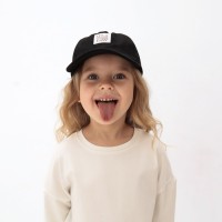 Кепка детская MINAKU It's a nice day, чёрная, размер 52