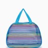 Косметичка-сумка на молнии в сетку, большая, с ручками, с рисунком «Горизонтальные полосы», МИКС