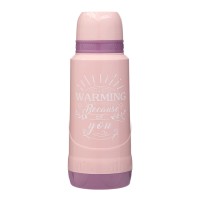 Термос 1.8 л, со стеклянной колбой, сохраняет тепло 12 ч, розовый