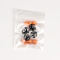 Набор кубиков для ДнД, 7 шт., оранжевые