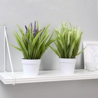 Бонсай в горшке "Лаванда в траве" 9х23 см, микс