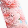 Конверт для денег «Любимой мамочке», пионы, тиснение, 16.5×8 см