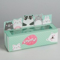 Коробочка для макарун «Сюрприз», 18 х 5,5 х 5,5 см