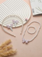 Комплект детский «Выбражулька» 6 предметов, бантик, цвет белый