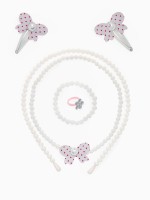 Комплект детский «Выбражулька» 6 предметов, бантик, цвет белый