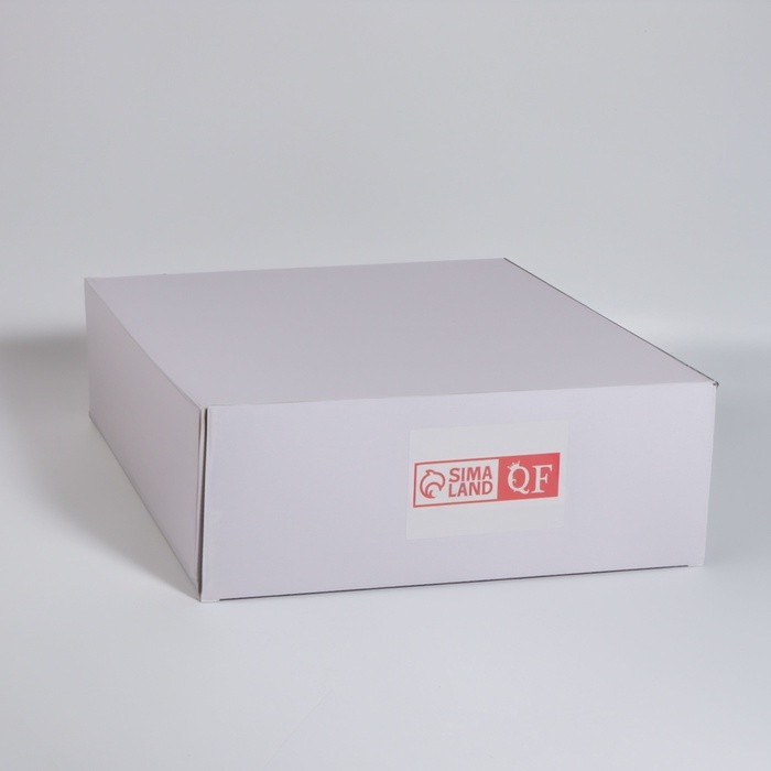 Органайзер для хранения «PINK RIPPLES», стеклянный, 24×24×6.5 см, цвет медный, розовый