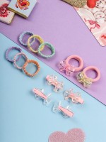 Набор для волос «Аделия»: 10 резинок 3 см, 4 зажима 3 см, бантик, МИКС