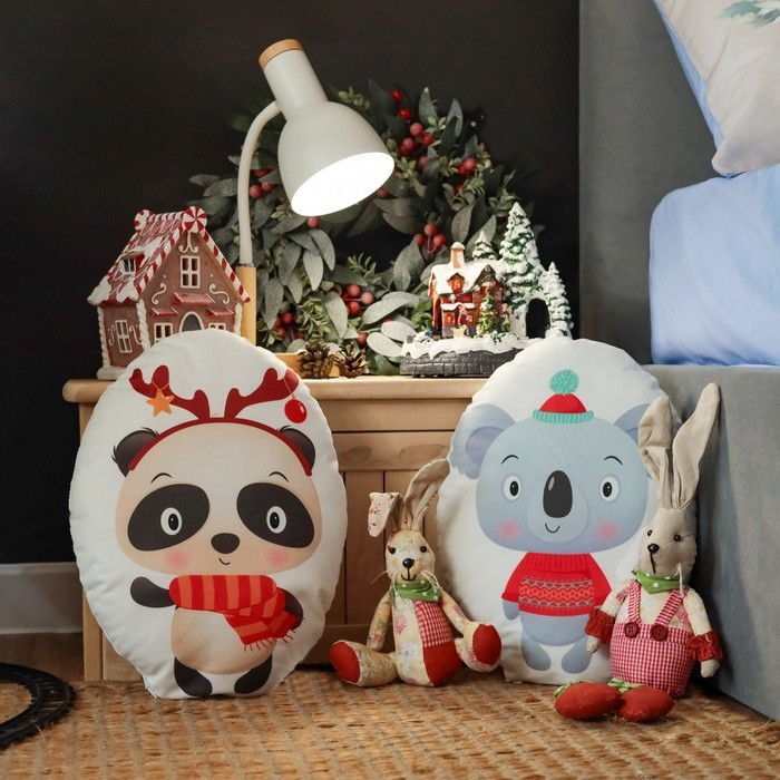Подушка новогодняя декоративная "Этель" "Коала" 28*37см