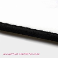 Коврики для ванны и туалета Доляна «Мрамор», 3 шт., 50×80, 45×50, 38×43 см, серые