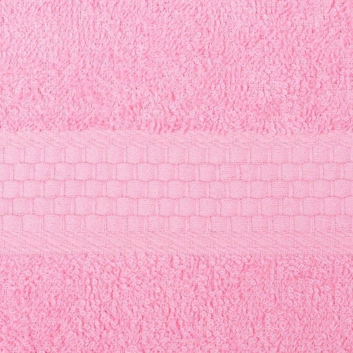 Полотенце махровое гладкокрашеное «Эконом» 70х130 см, цвет розовый