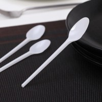 Ложка одноразовая чайная, 12,5 см, цвет белый