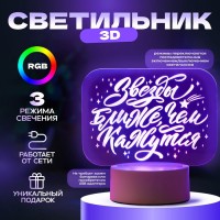 Светильник "Звезды ближе" LED RGB от сети 9,5х16,5х16 см RISALUX