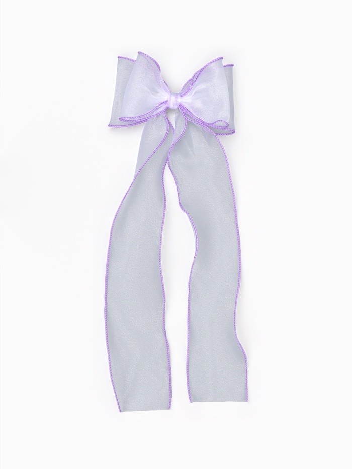 Бант для волос на заколке сиреневый, Холодное сердце