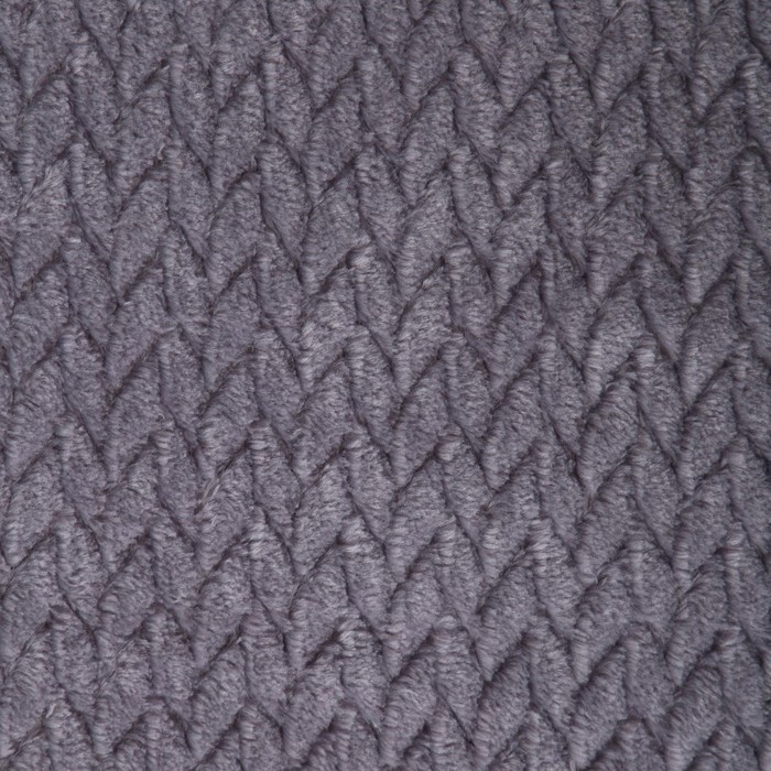 Покрывало Колетта 150х200см, серый, велсофт 270г/м, 100% полиэстер