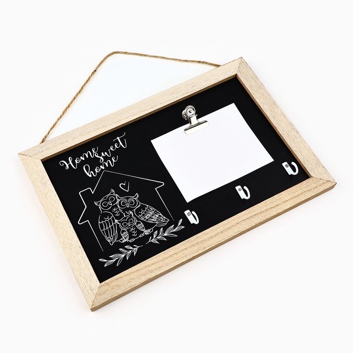 Ключница настенная с держателем «Home sweet», 20 х 30 см