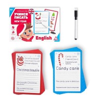 Развивающий набор «Учимся писать. New year», 15 карт, маркер