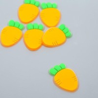 Декор для творчества резина "Морковка" набор 12 шт 4х3 см