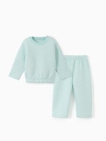 Костюм детский (толстовка и брюки) «Крошка Я», рост 74-80 см, ментол