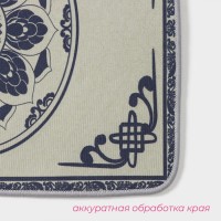 Набор ковриков для ванной и туалета Доляна «Адиса», 2 шт., 50×80 см, 40×50 см, серый