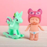 Пупс «Саша» с качалкой, МИКС