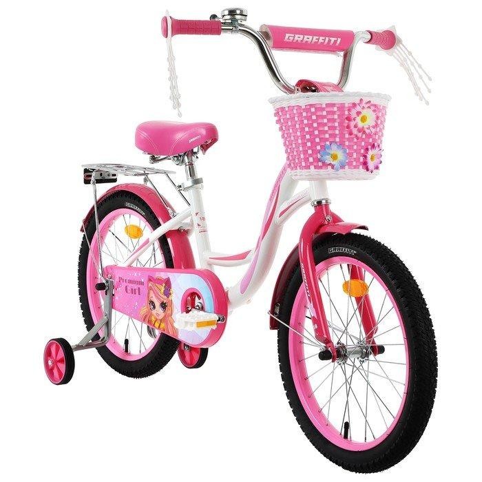 Велосипед 18 розовый. Велосипед Graffiti 18. Велосипед 18" Jolly 18" v010 (11" розовый), арт. V010. Детский велосипед Graffiti Premium girl 18. Детский велосипед Graffiti Premium Racer 18.