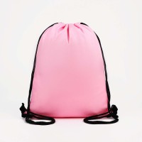 Мешок для обуви на шнурке, цвет розовый