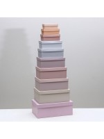 Набор коробок 10 в 1, упаковка подарочная, «Нежный», 12×7×4 - 32.5×20×12.5 см