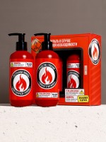 Подарочный набор «Тушение мужика»: гель для душа и шампунь для волос, 2×300 мл, HARD LINE