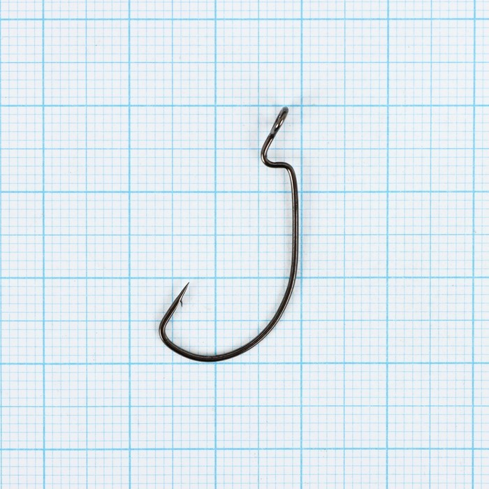 Крючки офсетные YUGANA Wide range worm big eye, № 6, 4 шт.