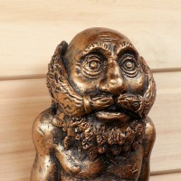 Крючок декоративный «Дед в полотенце», настенная ключница, 34.5×22×12.5 см