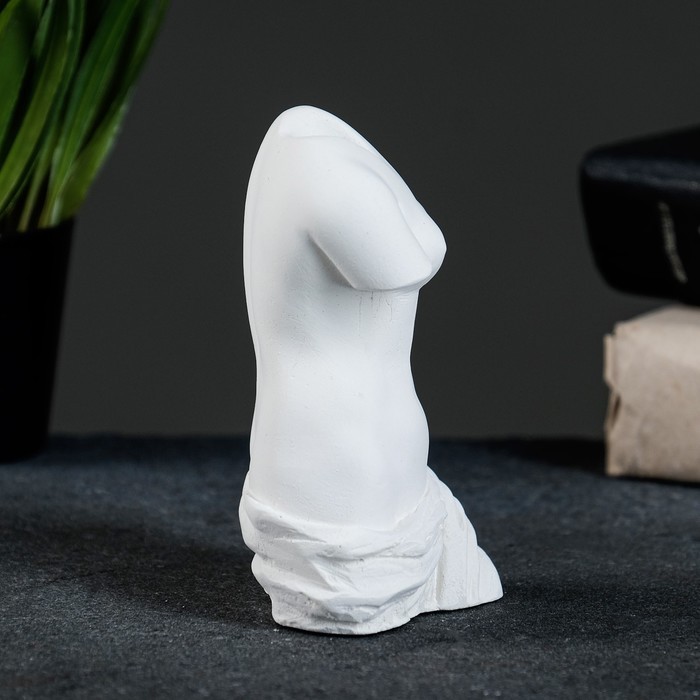 Гипсовая ваза декоративная настольная «Женское тело», для цветов, сухоцветов, 10×6х5 см