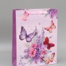 Пакет ламинированный «Порхающие бабочки», 31×40×11.5 см