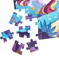 Пазлы светящиеся «Сказочные пони», 88 деталей