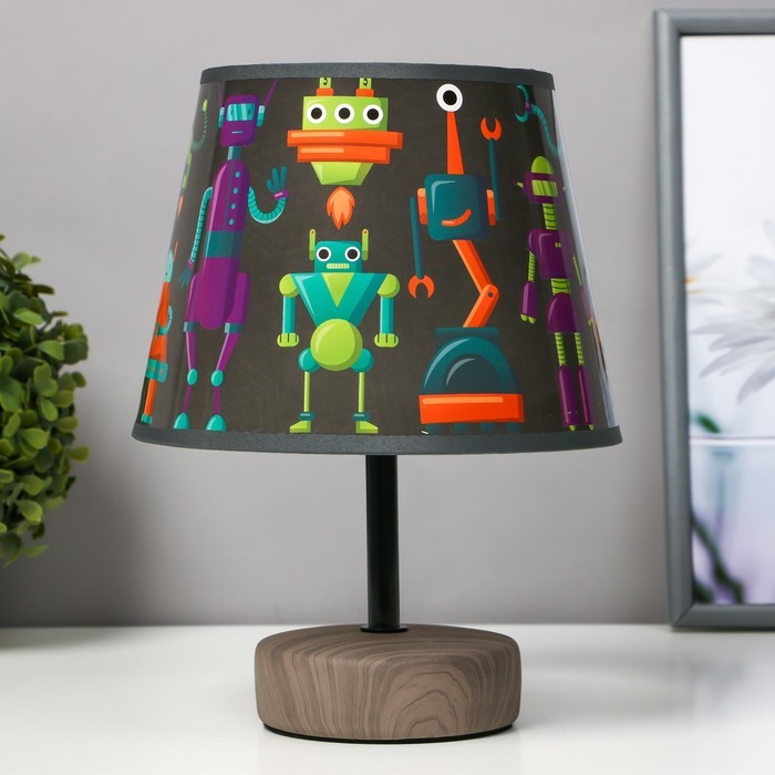 Настольная лампа "Роботы" Е14 15Вт 20х20х27 см RISALUX