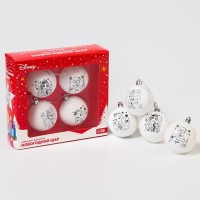 Ёлочные шары под раскраску на новый год «Принцессы», 4 шт, d = 5,5 см, набор для творчества