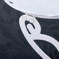 Блюдо для торта и пирожных 2-х ярусное «Вивьен», d=22,5 см, 34×26×20 см, цвет белый