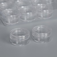 Органайзер для хранения мелочей, 12 баночек, 12×9×2 см, d=2.8×1.5 см, 2 мл, прозрачный