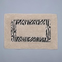 Коврик «Зебра», 40×60 см, 900 г/м2, 100% хлопок, цвет молочный