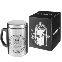 Термокружка, серия: Сталь,"Мужик решительный" 250 мл, сохраняет тепло 2 ч, 13. 5 х 7.5 см