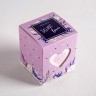 Коробка бонбоньерка, упаковка подарочная, «С любовью и нежностью», 6 х 7 х 6 см