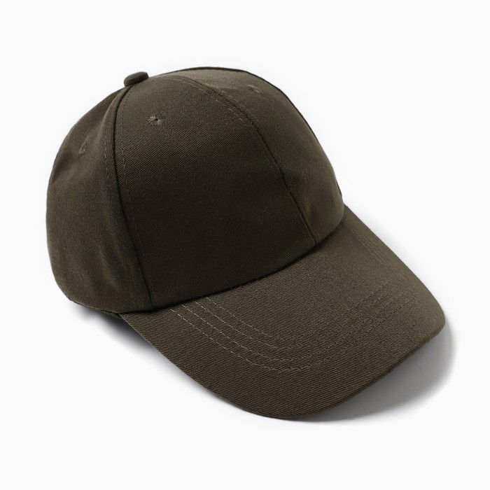 Кепка однотонная MINAKU, зелёная, размер 52-54