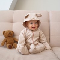 Комбинезон детский MINAKU, рост 80-86 см, бежевый