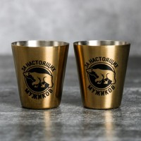 Набор "За настоящих мужиков", карты 36 шт., домино, стопки 30 мл 2 шт., кости игральные 4 шт.