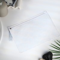 Косметичка для бассейна с застёжкая зип-лок, большая, принт «Леопардовая», прозрачная/разноцветная