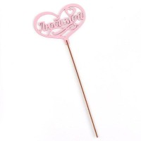 Топпер для торта деревянный «Любимой», розовый, 13×10 см