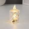 Ночник "Хрустальная свеча" LED 0.3Вт 4х4х6,5см
