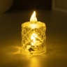 Ночник "Хрустальная свеча" LED 0.3Вт 4х4х6,5см