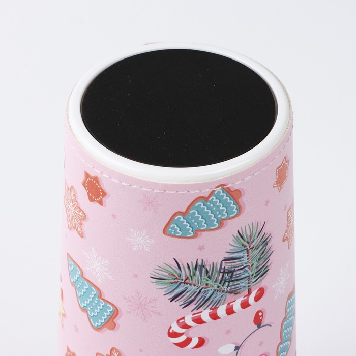 Термостакан в кожзаме SVOBODA VOLI «Вкусности», 450 мл, розовый Термостакан в кожзаме SVOBODA VOLI «Вкусности», 450 мл, розовый