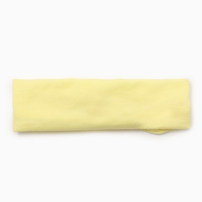 Набор повязок на голову Крошка Я "Цветочек" желтый/белый, р-р 48, 1.5-3 года